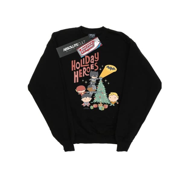 DC Comics Boys Justice League Holiday Heroes Sweatshirt