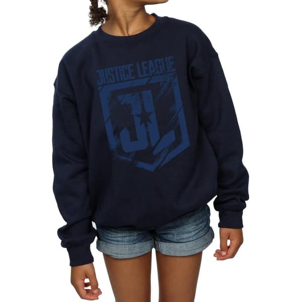 DC Comics Justice League Movie Indigo Logo Sweatshirt för flickor