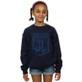 Miniatyrbild 2 av 5: DC Comics Justice League Movie Indigo Logo Sweatshirt för flickor