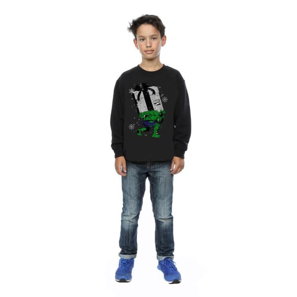 Marvel Pojkar Santa Hulk Sweatshirt