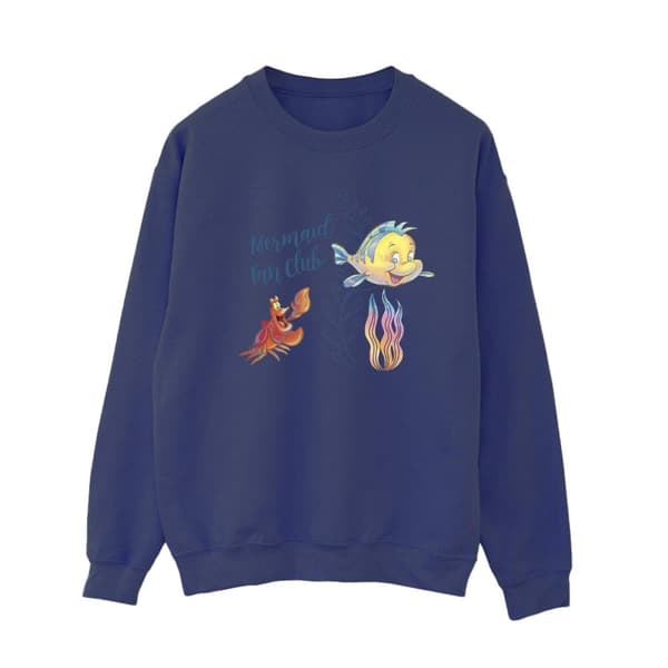 Disney Womens/Ladies The Little Mermaid Club Sweatshirt Navy Blue S