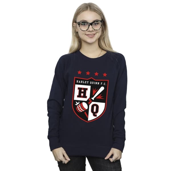 Justice League Womens/Ladies Harley Quinn FC Pocket Sweatshirt