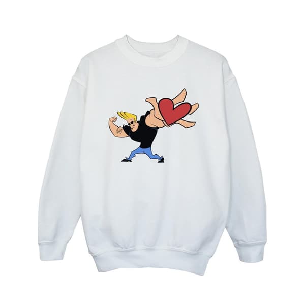 Johnny Bravo Girls Heart Present Sweatshirt