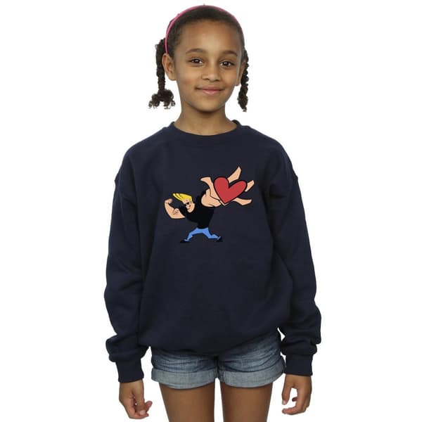 Johnny Bravo Girls Heart Present Sweatshirt