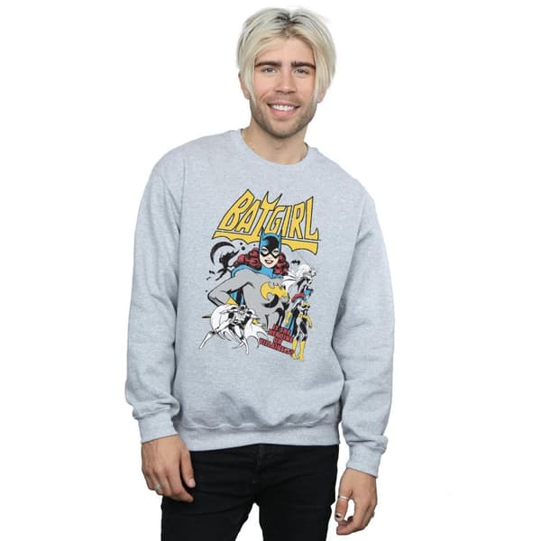 DC Comics Mens Batgirl Heroine or Villainess Sweatshirt