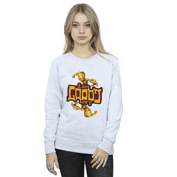 Marvel Womens/Ladies Guardians Of The Galaxy Groot Inverted Grain Sweatshirt