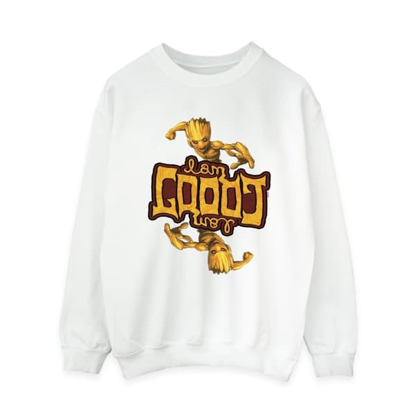 Marvel Dam/kvinnor - Guardians Of The Galaxy Groot - Sweatshirt med omvänt korn