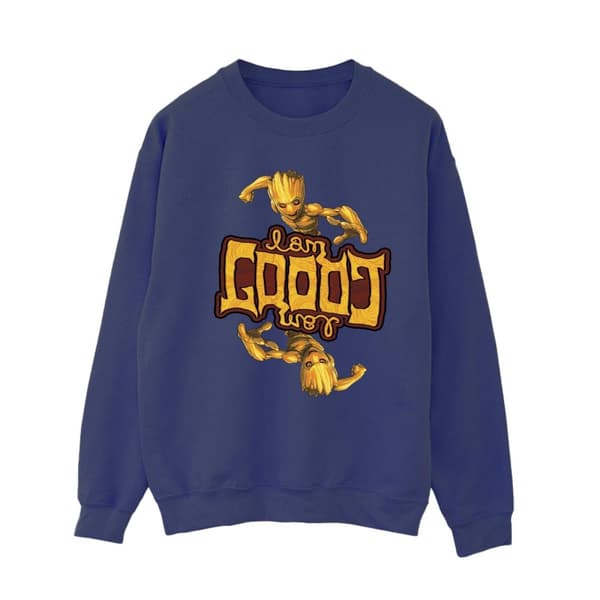 Marvel Dam/kvinnor - Guardians Of The Galaxy Groot - Sweatshirt med omvänt korn