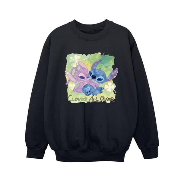 Disney Boys Lilo And Stitch St Patrick´s Day Clover Sweatshirt