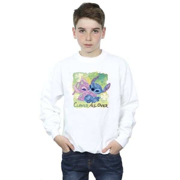 Disney Pojkar Lilo And Stitch St Patrick´s Day Clover Sweatshirt
