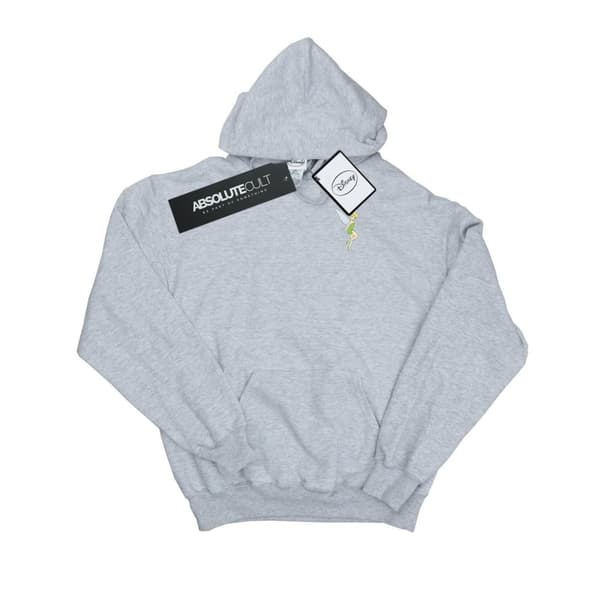 Disney Tinkerbell Chest Hoodie för herrar Sports Grey 3XL