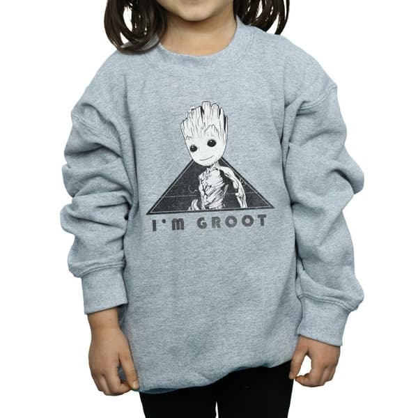 Marvel Girls Guardians Of The Galaxy Vol. 2 Groot Mono Triangle Sweatshirt