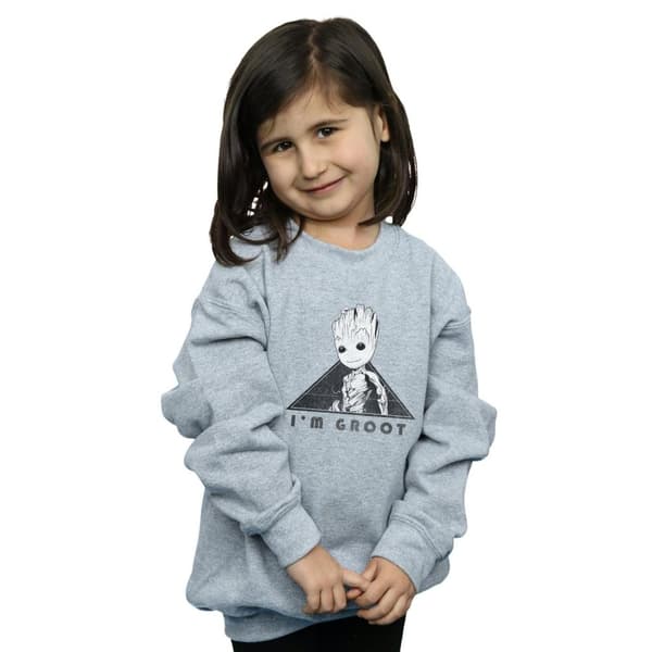 Marvel Girls Guardians Of The Galaxy Vol. 2 Groot Mono Triangle Sweatshirt