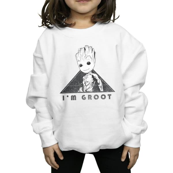 Marvel Girls Guardians Of The Galaxy Vol. 2 Groot Mono Triangle Sweatshirt