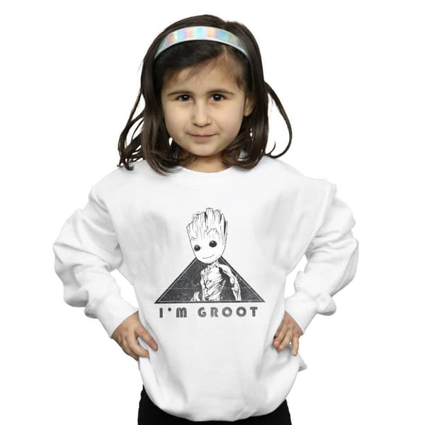 Marvel Girls Guardians Of The Galaxy Vol. 2 Groot Mono Triangle Sweatshirt