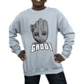 Miniatyrbild 3 av 5: Marvel Pojkar Guardians Of The Galaxy Groot Face Sweatshirt