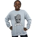 Miniatyrbild 2 av 5: Marvel Pojkar Guardians Of The Galaxy Groot Face Sweatshirt