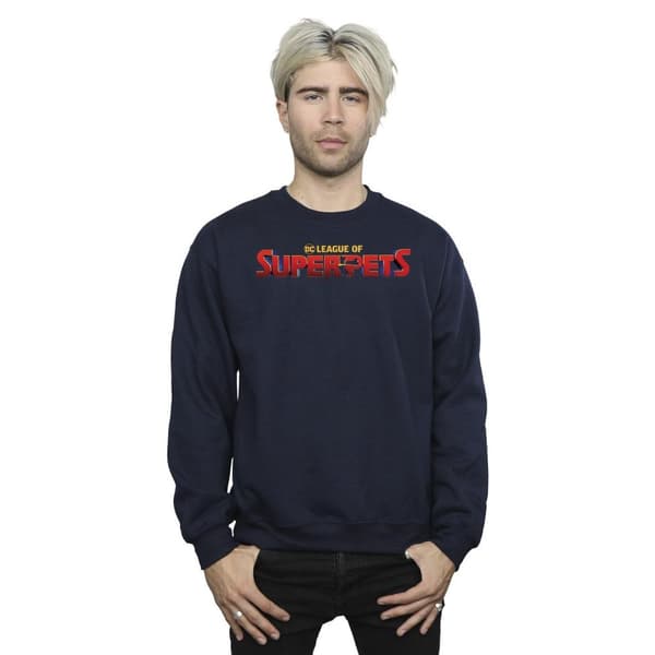 DC Comics Mens DC Comics DC League Of Super-Pets Movie Logo Sweatshirt
