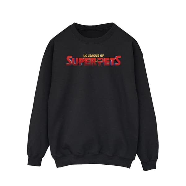 DC Comics Mens DC Comics DC League Of Super-Pets Movie Logo Sweatshirt