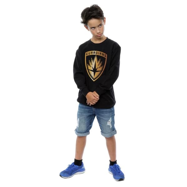Marvel Boys Guardians Of The Galaxy Foil Badge Sweatshirt