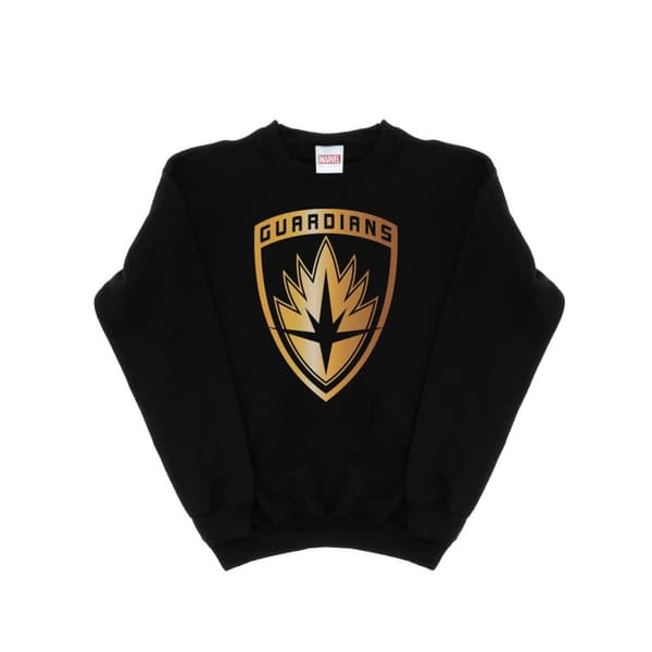 Marvel Boys Guardians Of The Galaxy Foil Badge Sweatshirt Black 12-13 Years