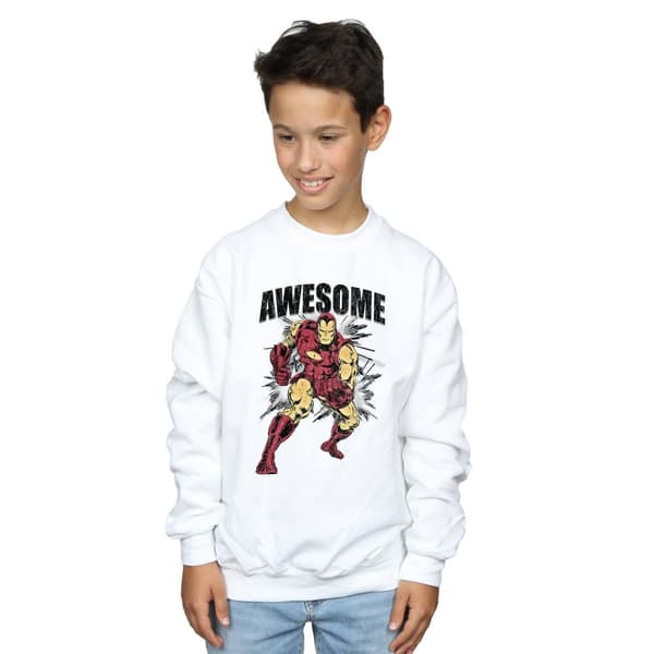 Marvel Boys Awesome Iron Man Sweatshirt