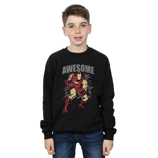 Marvel Boys Awesome Iron Man Sweatshirt
