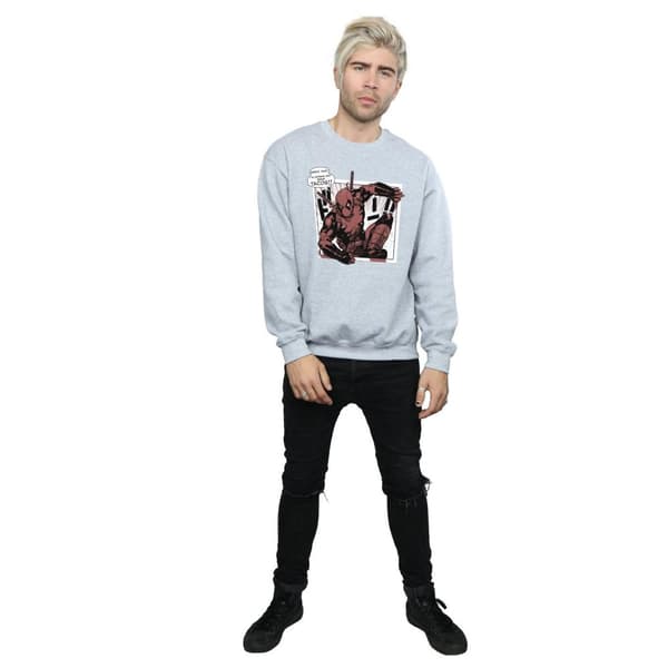 Marvel Mens Deadpool Breaktime Tacos Sweatshirt
