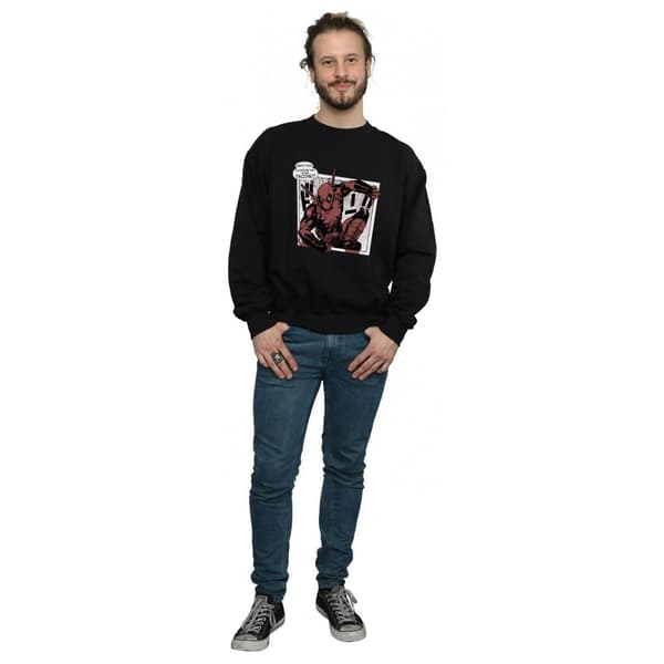 Marvel Mens Deadpool Breaktime Tacos Sweatshirt