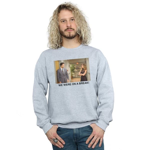 Friends Mens We Were On A Break Hallway Sweatshirt