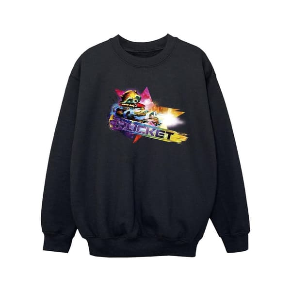 Marvel Girls Guardians Of The Galaxy Abstract Rocket Raccoon Sweatshirt