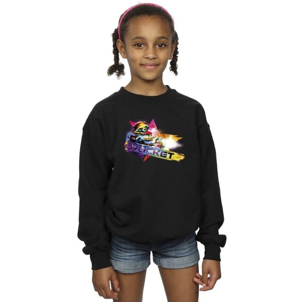 Marvel Girls Guardians Of The Galaxy Abstract Rocket Raccoon Sweatshirt