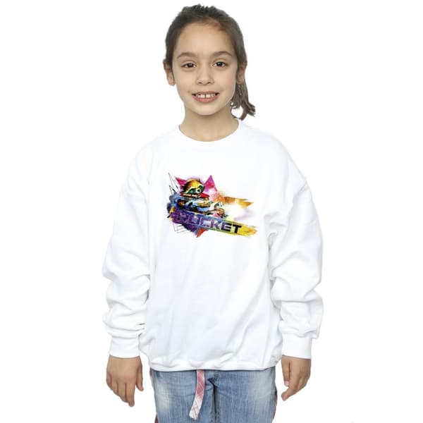 Marvel Guardians Of The Galaxy Abstrakt Raket Tvättbjörn Sweatshirt för flickor