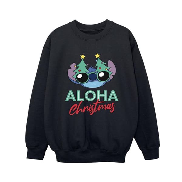 Disney Boys Lilo And Stitch Christmas Tree Shades Sweatshirt