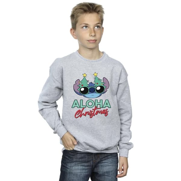Disney Pojkar Lilo And Stitch Christmas Tree Shades Sweatshirt