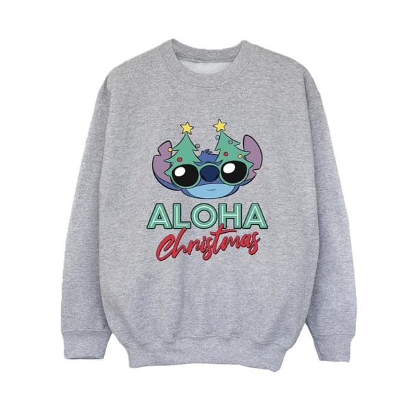 Disney Pojkar Lilo And Stitch Christmas Tree Shades Sweatshirt