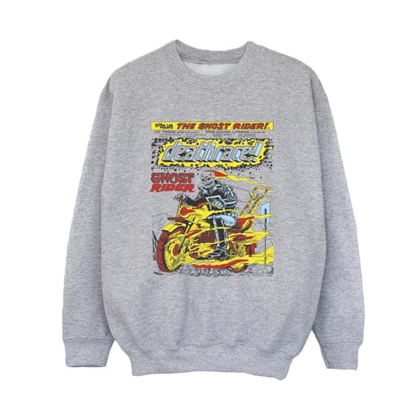 Marvel Boys Ghost Rider Chest Deathrace Sweatshirt