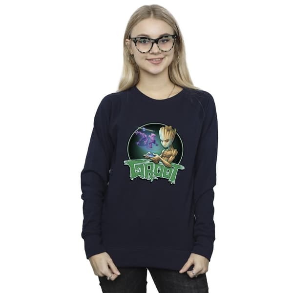 Marvel Dam/Tjej Guardians Of The Galaxy Groot Gaming Ring Sweatshirt