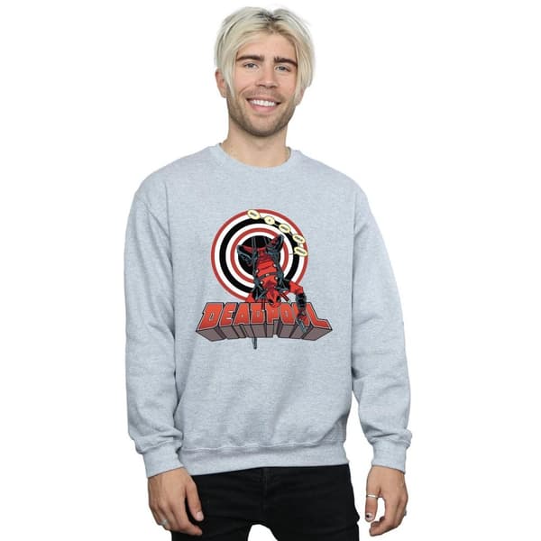 Marvel Mens Deadpool Upside Down Sweatshirt