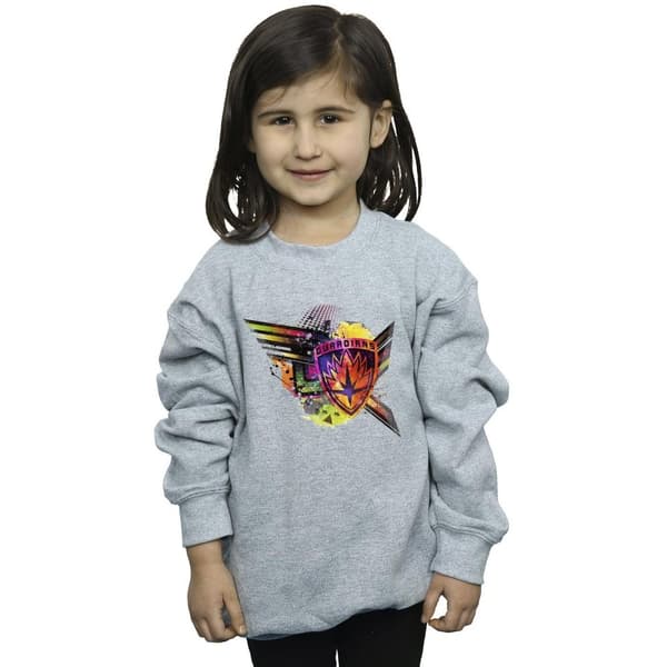 Marvel Girls Guardians Of The Galaxy Abstract Shield Chest Sweatshirt