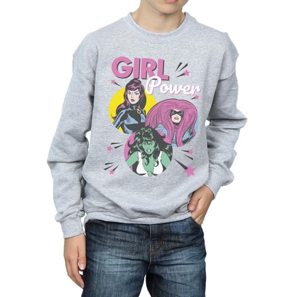 Marvel Comics Boys Girl Power Sweatshirt
