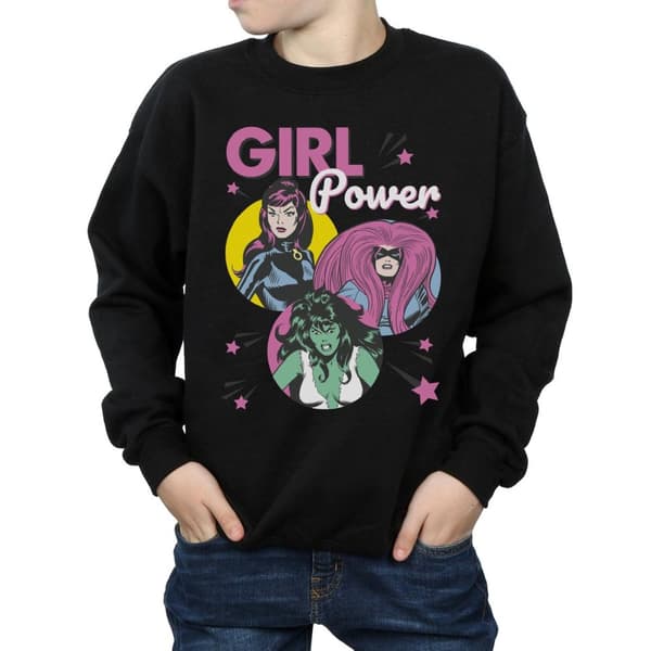 Marvel Comics Boys Girl Power Sweatshirt