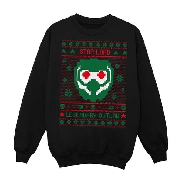 Marvel Girls Guardians Of The Galaxy Vol. 2 Star Lord Fair Isle Sweatshirt