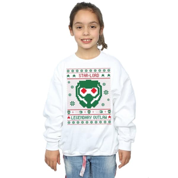 Marvel Girls Guardians Of The Galaxy Vol. 2 Star Lord Fair Isle Sweatshirt