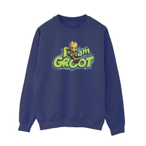 Marvel Womens/Ladies Guardians Of The Galaxy I Am Groot Jumping Sweatshirt