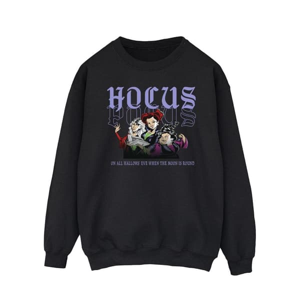 Disney Mens Hocus Pocus Hallows Eve Sweatshirt Black S