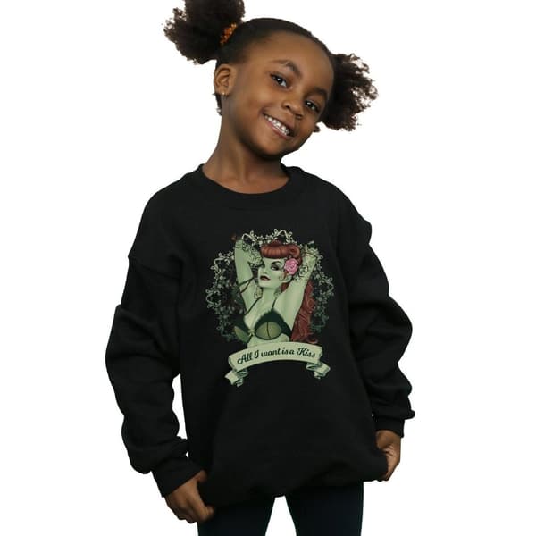 DC Comics Girls Poison Ivy All I want Is A Kiss Sweatshirt