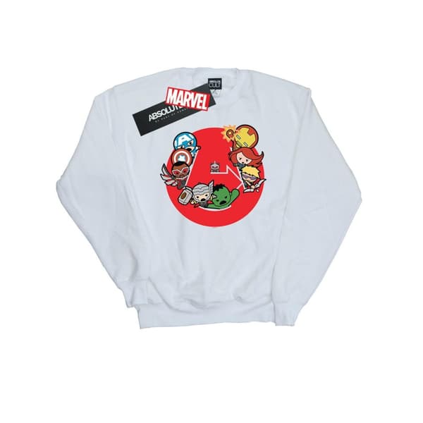 Marvel Womens/Ladies Kawaii Avengers Ready Steady War Sweatshirt