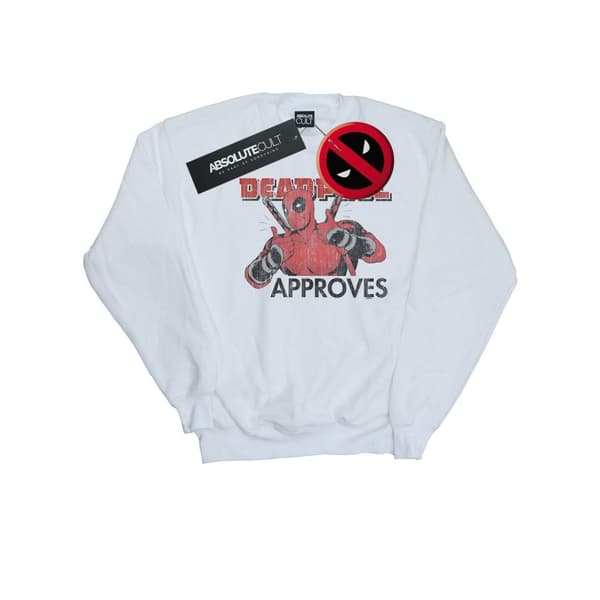 Marvel Mens Deadpool Approves Sweatshirt