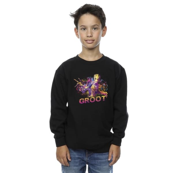 Marvel Pojkar Guardians Of The Galaxy Abstrakt Groot Sweatshirt